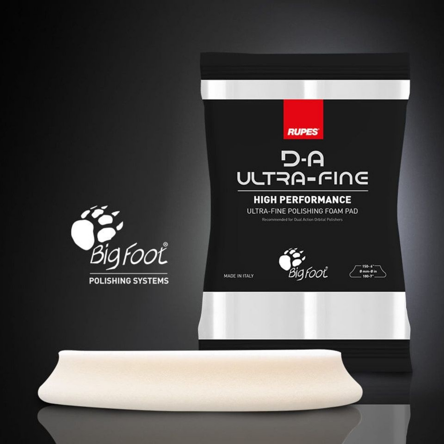 Rupes - D-A White Ultra-Fine Finishing Foam Pad