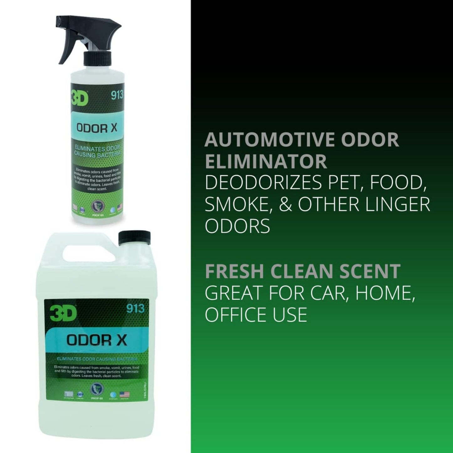 3D - Odor X Eliminate Odor - Briggs Detailing Solutions