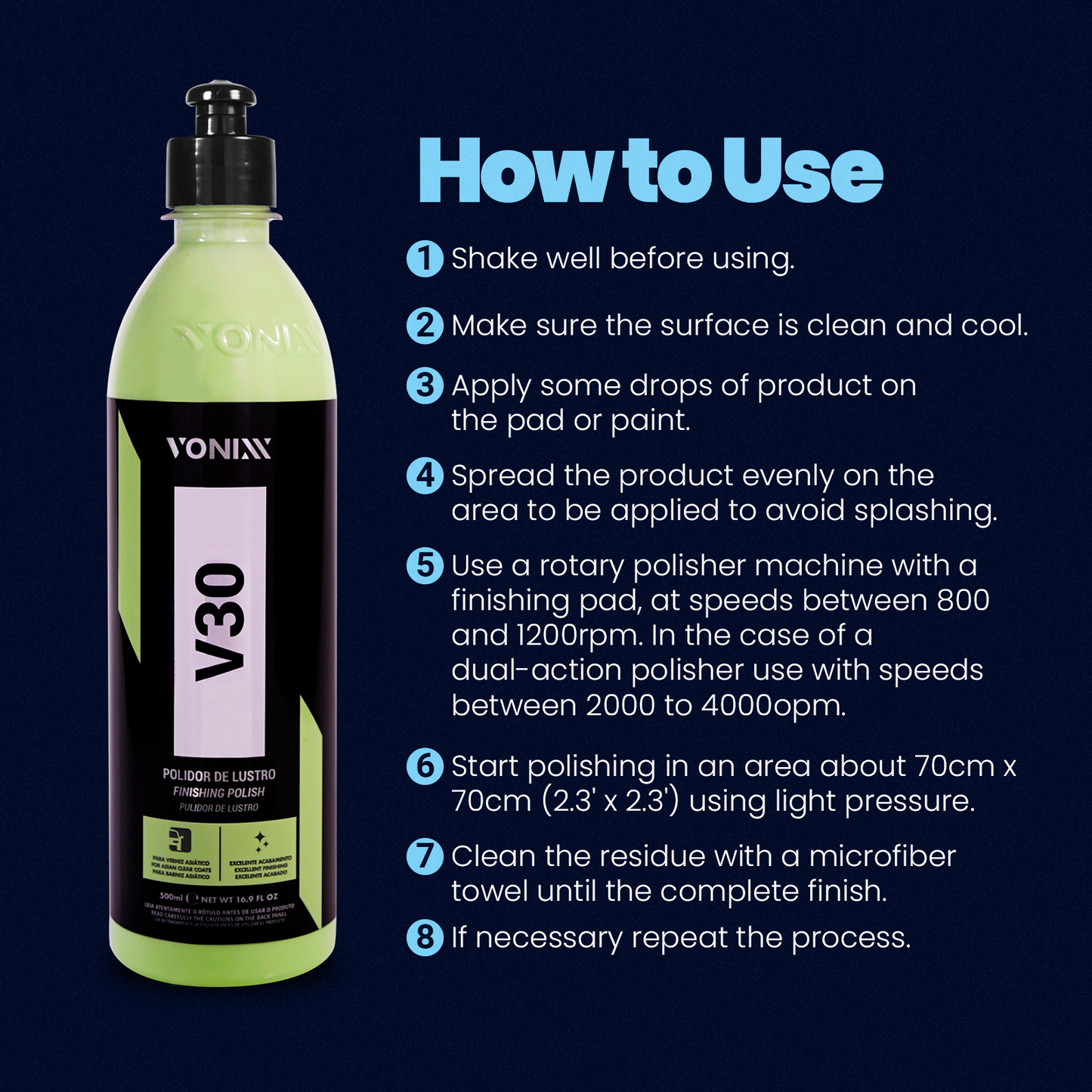 Vonixx - V30 Finishing Polish(soft Paint) 16oz