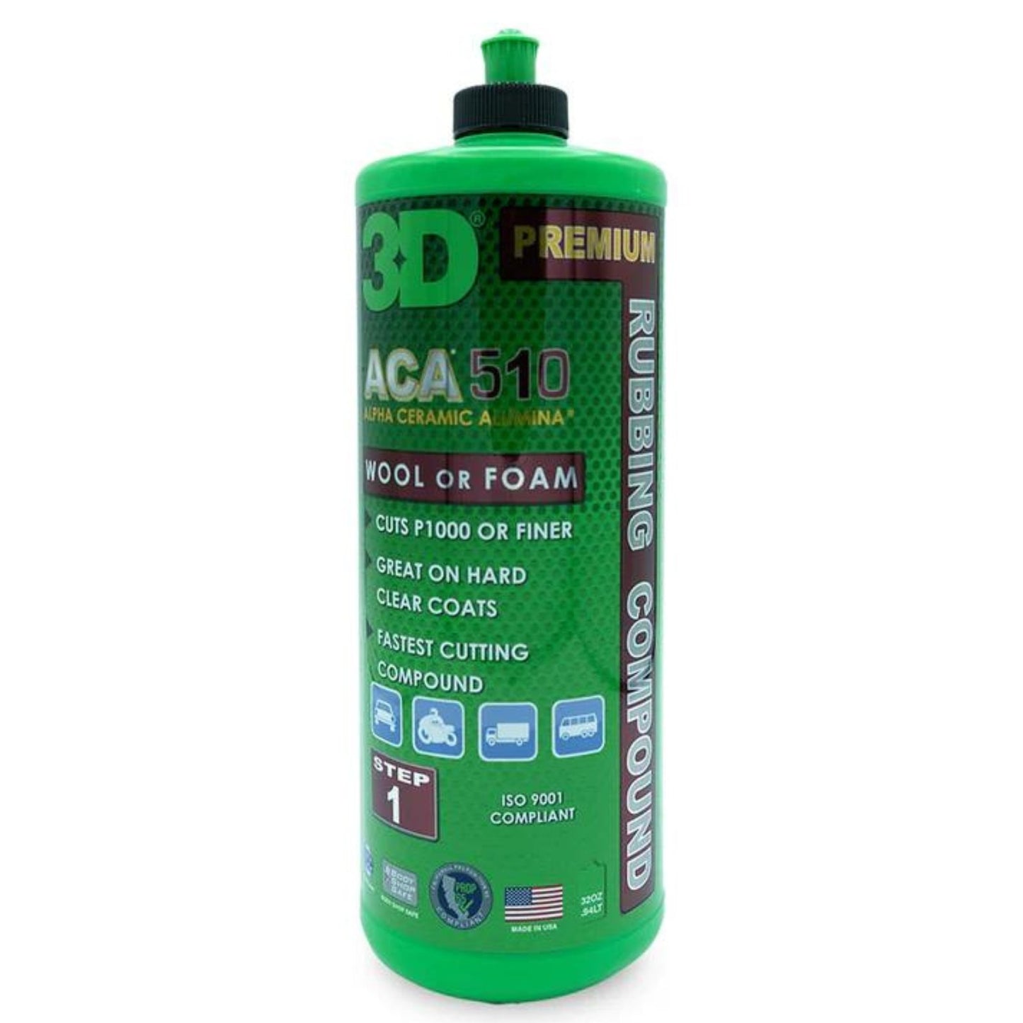 3D - ACA 510 Premium Rubbing Compound - Briggs Detailing Solutions