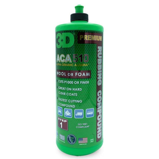 3D - ACA 510 Premium Rubbing Compound - Briggs Detailing Solutions