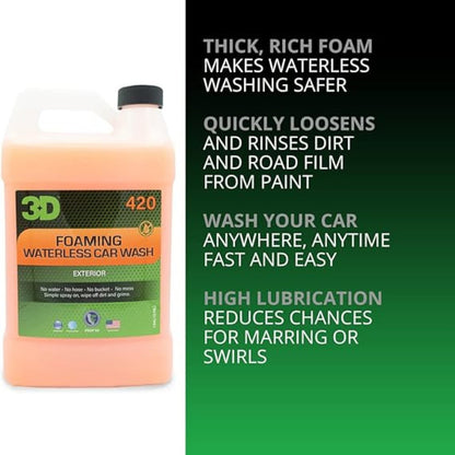 3D - Foaming Waterless Carwash 1 Gallon - Briggs Detailing Solutions