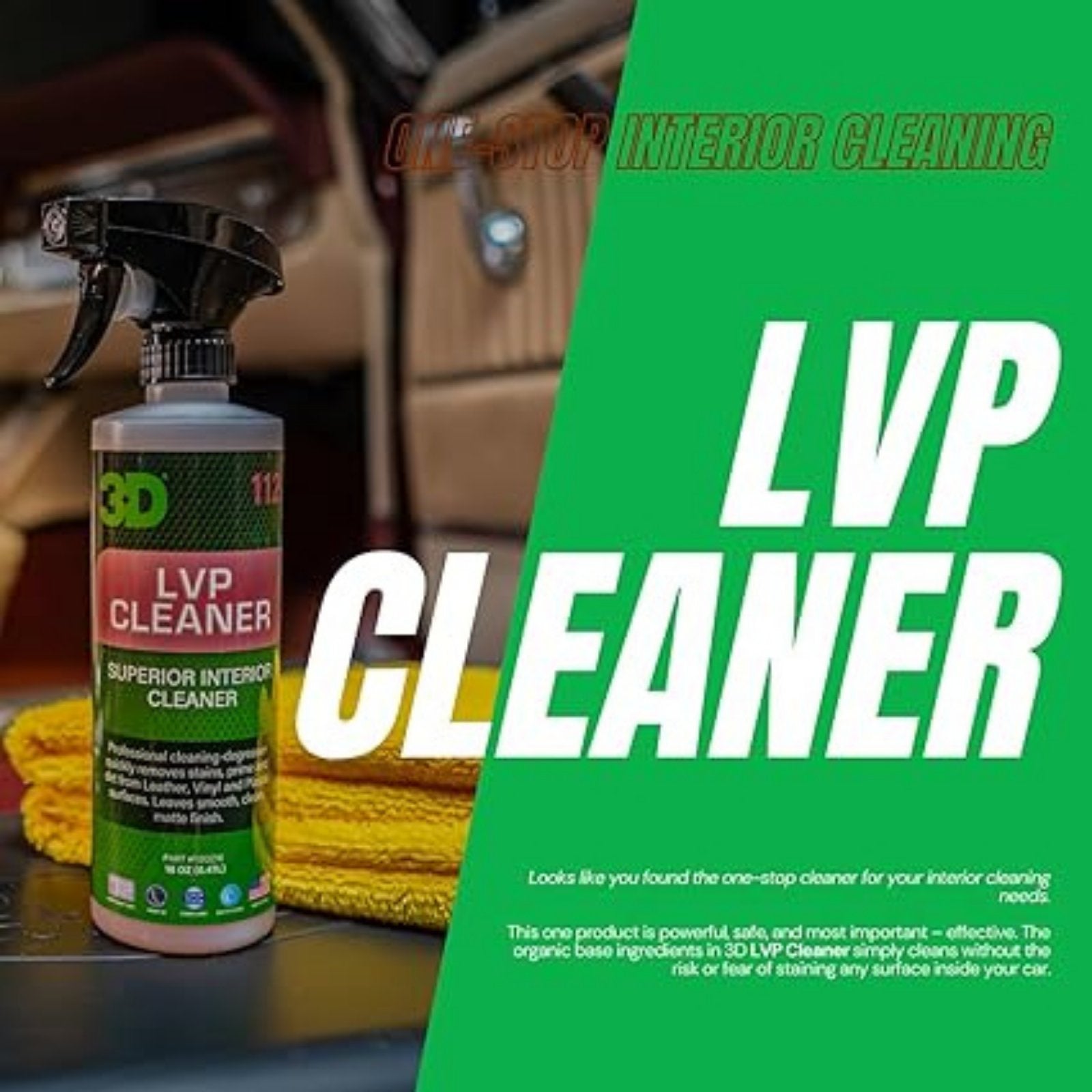 3D - LVP Cleaner Leather Vinyl Plastic Interior Cleaner - Briggs Detailing Solutions