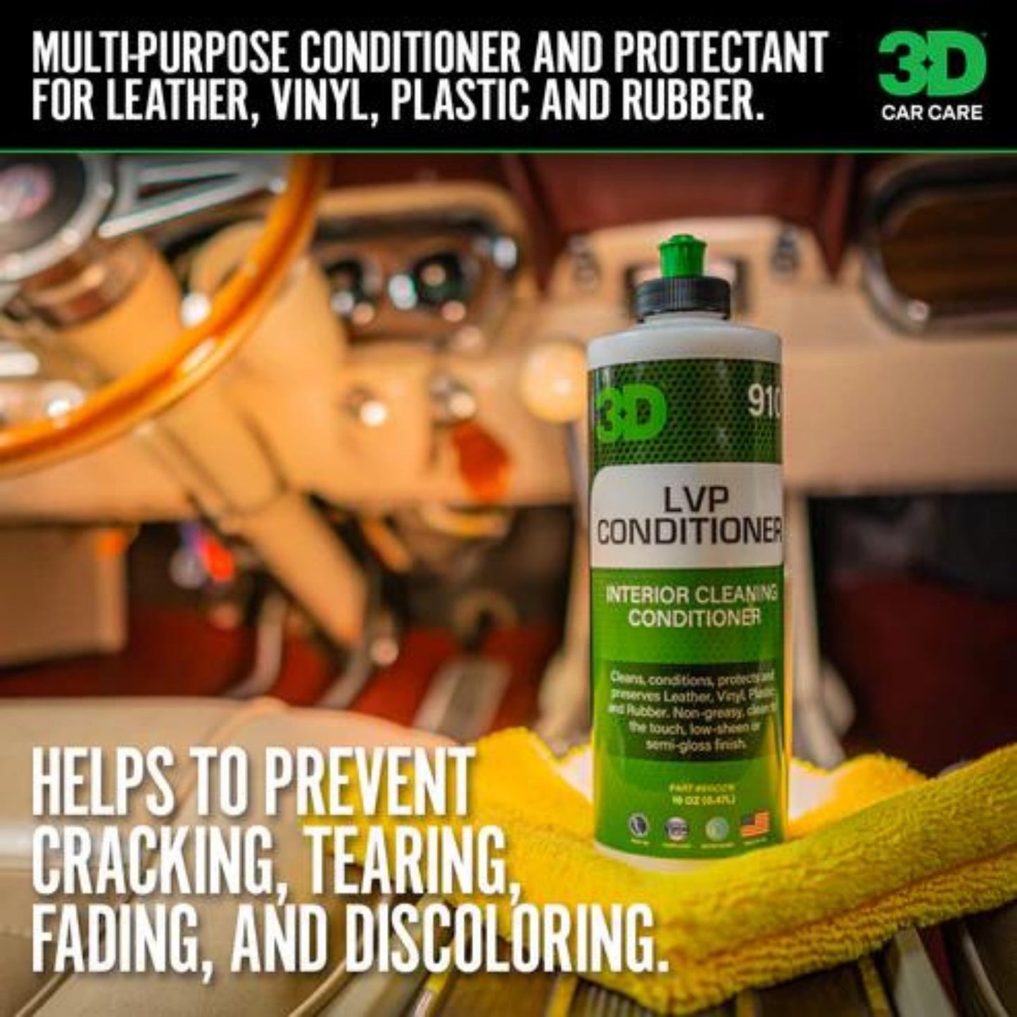 3D - LVP Conditioner Leather Vinyl Plastic Interior Conditioner - Briggs Detailing Solutions