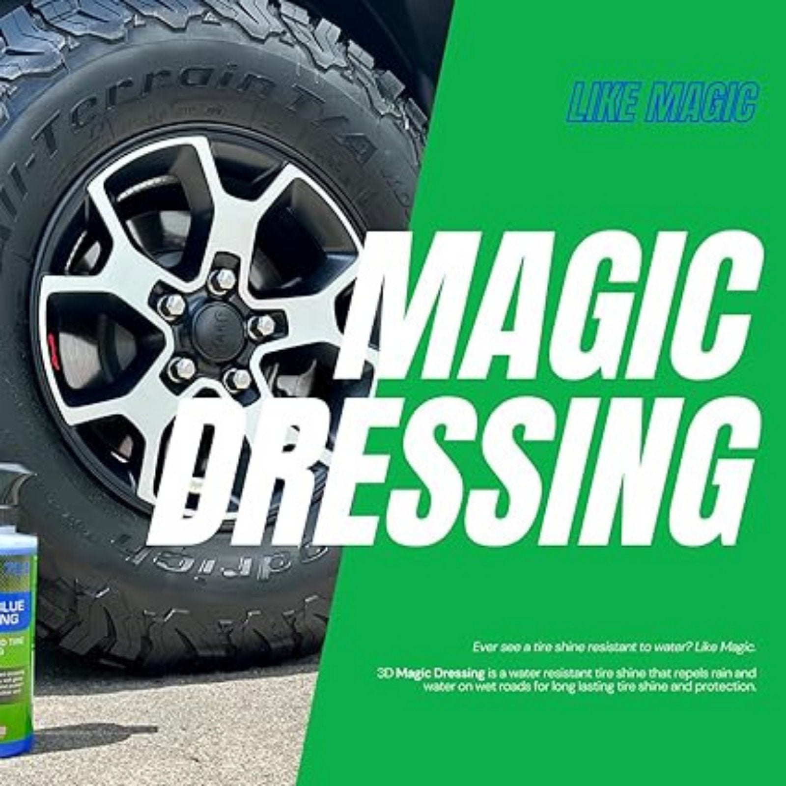 3d magic blue tire dressing 3D Magic Blue Tire Dressing