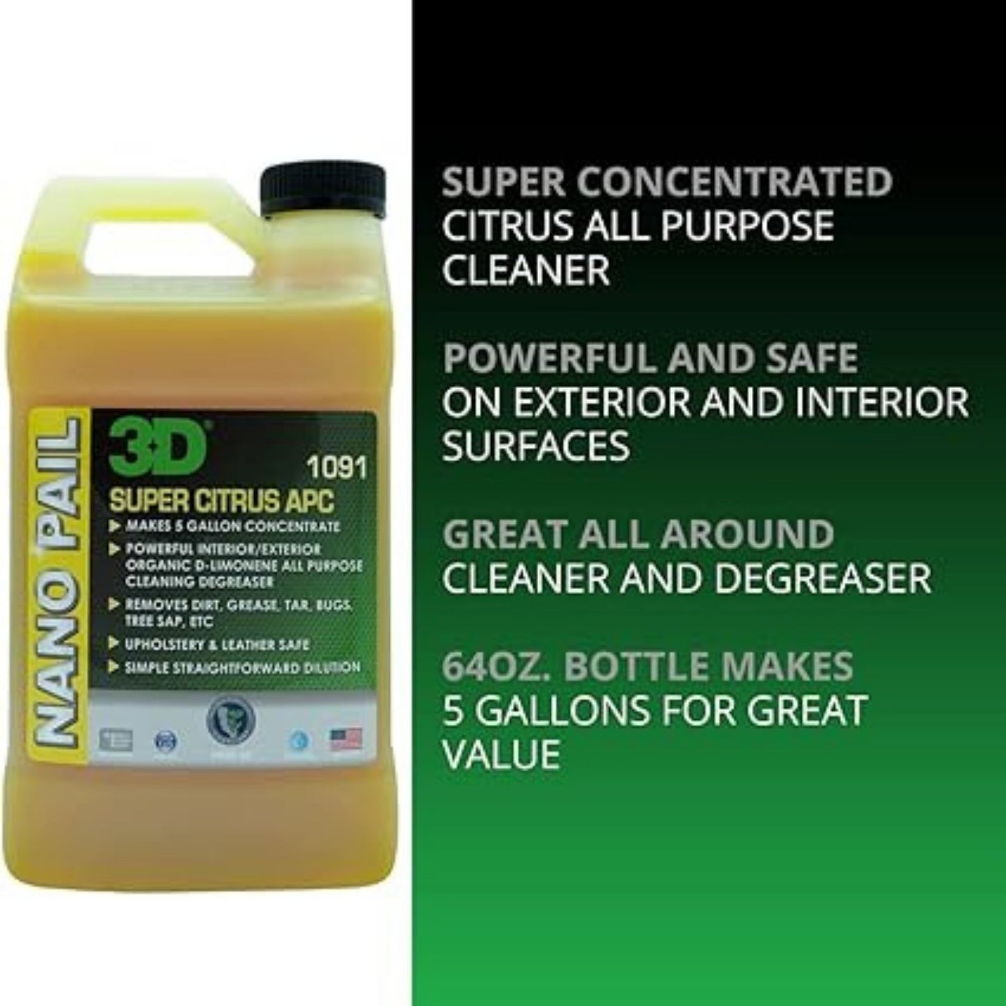 3D - Super Citrus APC Waterless All Purpose Car Cleaner - Briggs Detailing Solutions