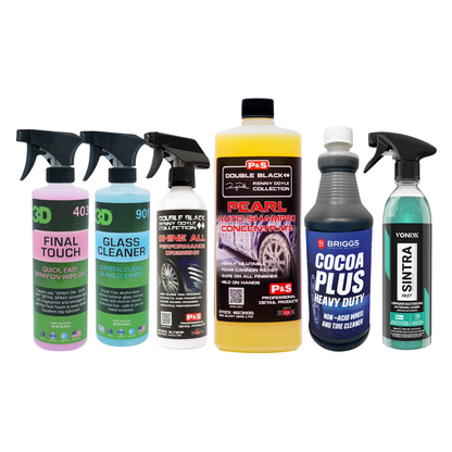 Complete Car Wash & Care Kit 6-in-1