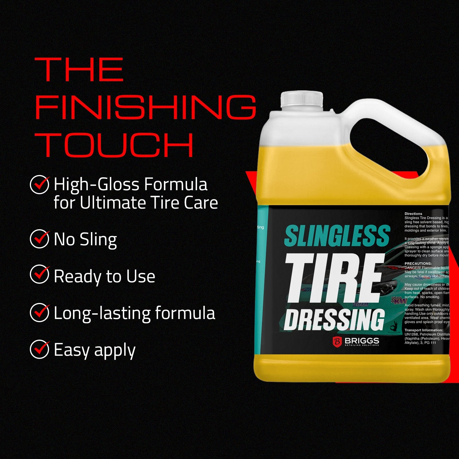 Briggs - Slingless Tire Shine - Briggs Detailing Solutions